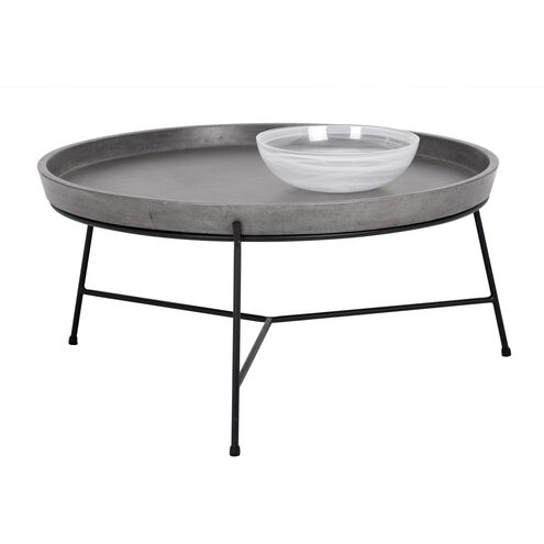 Remy 32 X 16 inch Black / Grey Coffee Table
